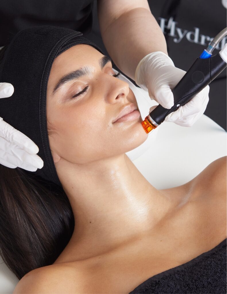 Hydrafacial treatment process - Salon Aria, Nashua NH